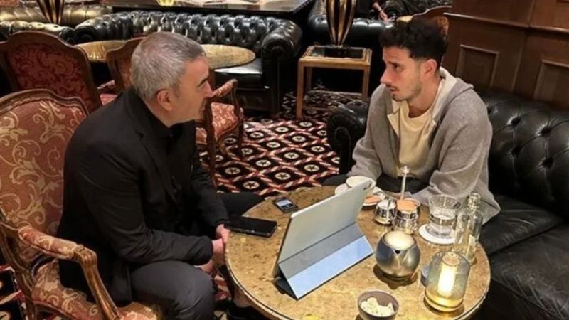 Oğuzhan Özyakup, Beşiktaş'ı ziyaret etti