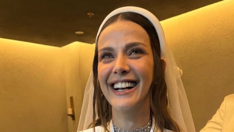 Oyuncu İrem Helvacıoğlu ve iş insanı Ural Kaspar evlendi! Ceket gelinlik sosyal medyada gündem oldu