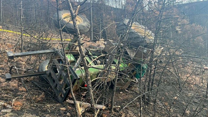 Bolu'da ormanı temizlerken devrilen traktörün sürücüsü öldü