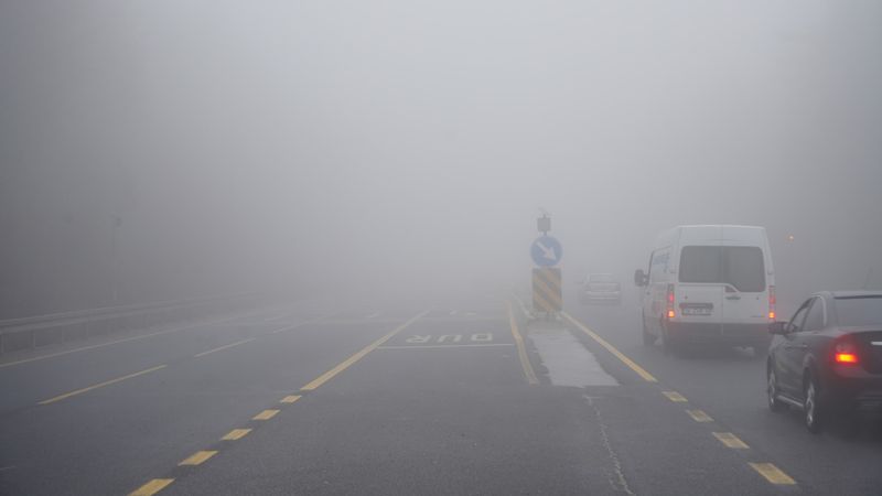 Bolu Dağı’nda göz gözü görmüyor: Görüş mesafesi 20 metre