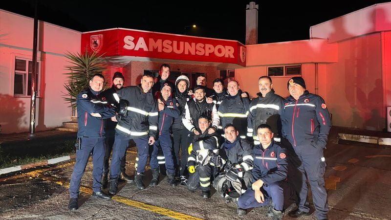 Samsunspor'un tesislerinde yangın çıktı