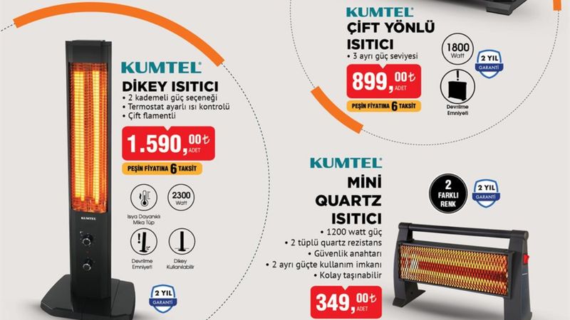 En ucuz ısınma yöntemi! BİM'e ısıtıcı geliyor; İster dikey, ister yatay...