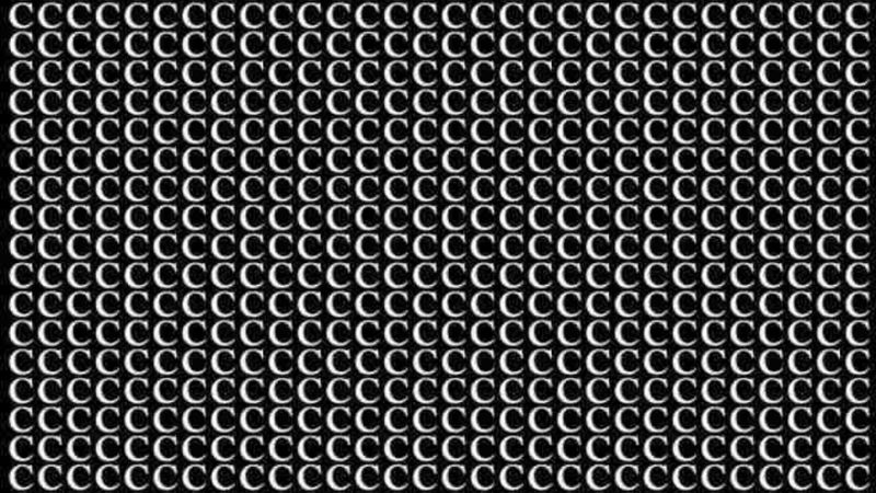 Eğer Yüksek IQ'nuz Varsa, C'lerin Arasında Gizlenmiş 'G'yi Bulun!