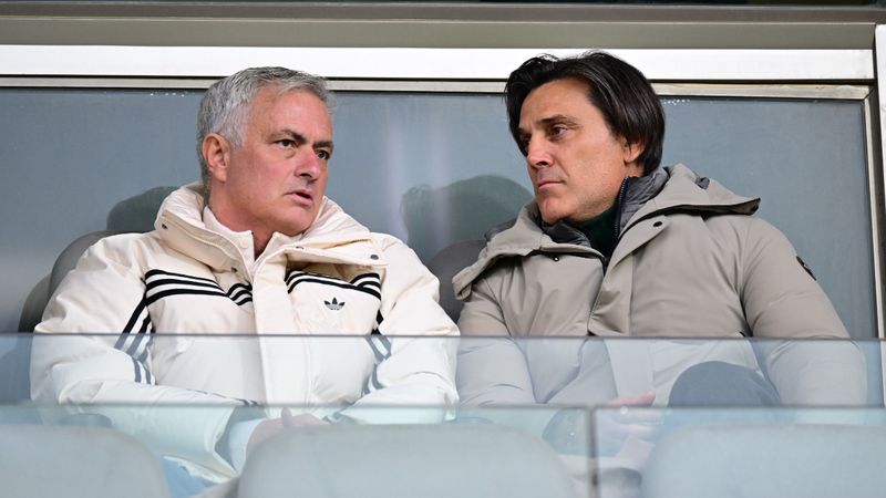 Jose Mourinho ve Vincenzo Montella beraber maç izledi