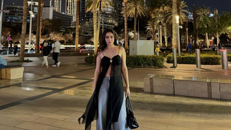 Estetiksiz güzel Cemre Baysel Dubai'ye gitti! Arap hayranları tarzını çok beğenildi