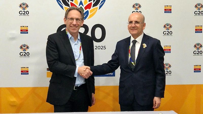 Mehmet Şimşek, G20 ülkelerinin Maliye Bakanları ile görüştü