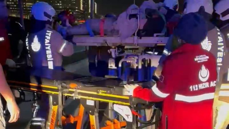 İstanbul'da inşaatta elektrik akımına kapılan işçi hastaneye kaldırıldı