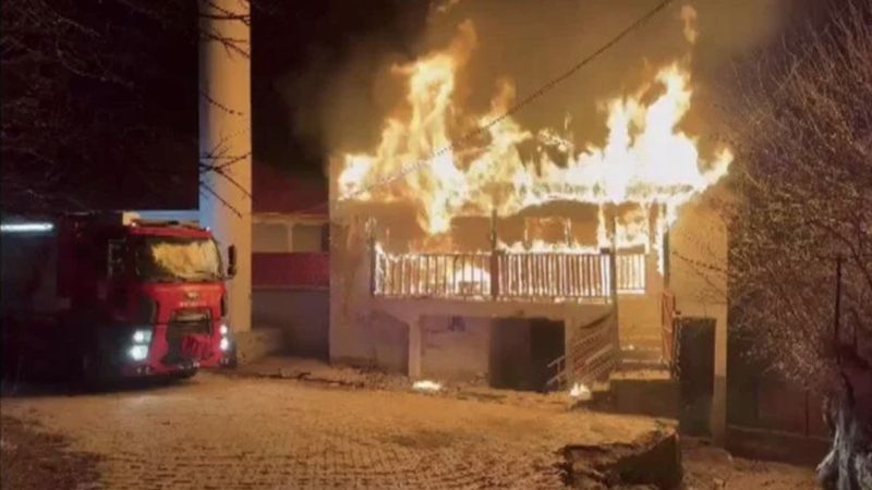 Kahramanmaraş'ta cami lojmanında korkutan yangın