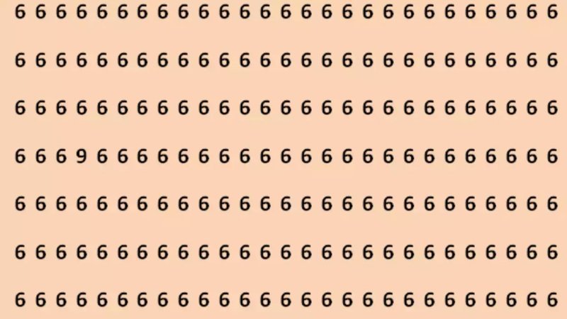 Farklı sayıyı bulun! Sadece yüksek IQ'ya sahip olanlar 6 saniyede farkediyor