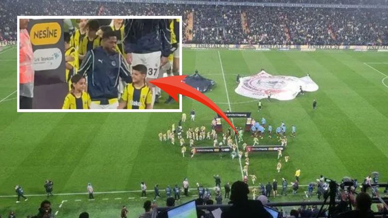 Fred’le sahaya çıkıp Talisca’yla poz veren çocuk bakın kim çıktı: Meğer ünlü…