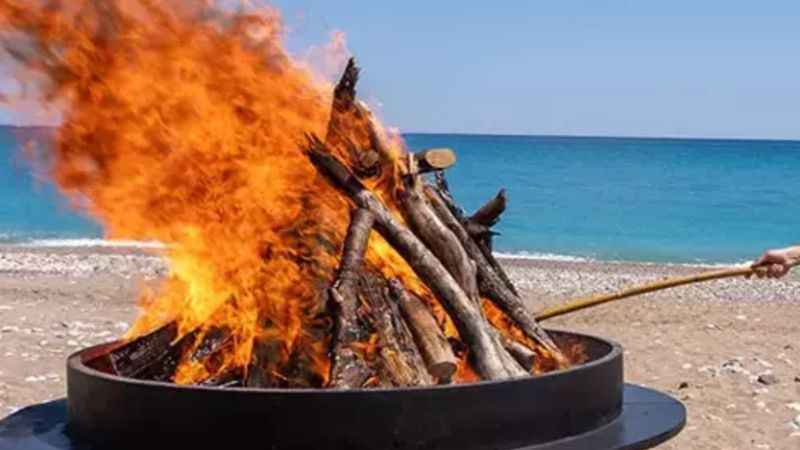 Antalya Kemer'de bu yıl turizm sezonu, olimpiyat ateşiyle açıldı