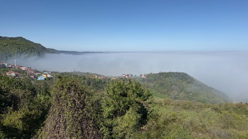 Bartın Amasra'dan sis manzaraları