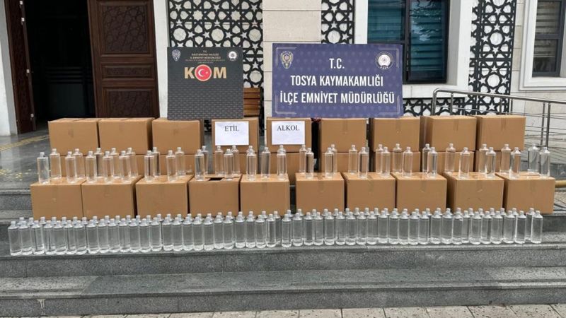 Kastamonu'da bir ton etil alkol ele geçirildi
