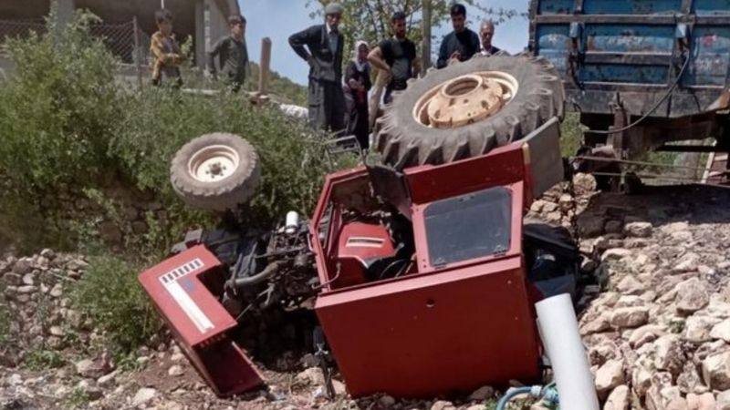 Siirt’te traktör kazası