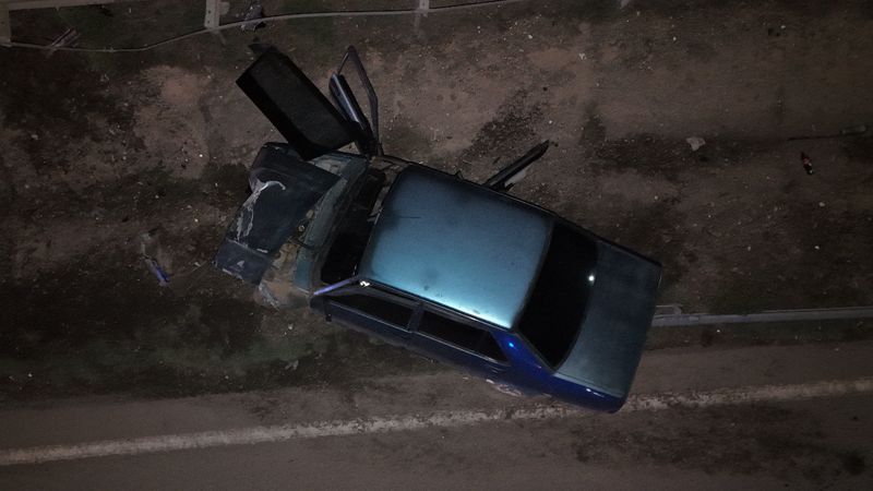 Kırıkkale'de kaza yapan otomobilin sürücüsü ortadan kayboldu