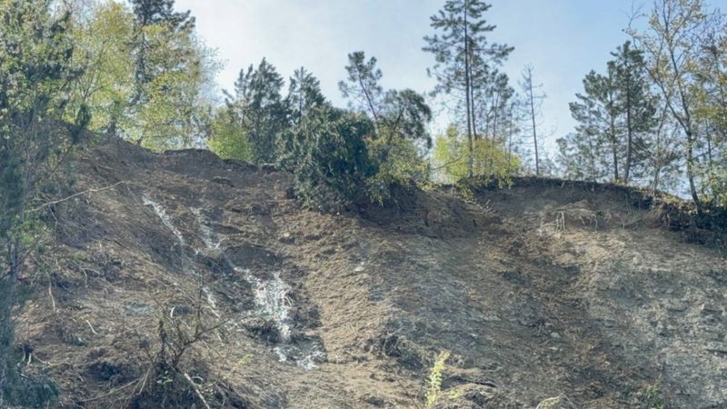 Bartın'da heyelan paniği