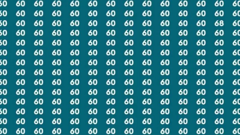 Görsel zeka testi: Resimdeki 68 sayısını 5 saniyede bulan yüksek IQ'lu kabul ediliyor