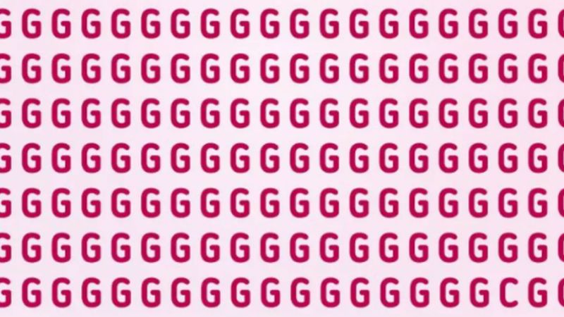 Göz yanılmalarına hazır olun: Resimdeki farklı harfi bulmak için 6 saniyeniz var!