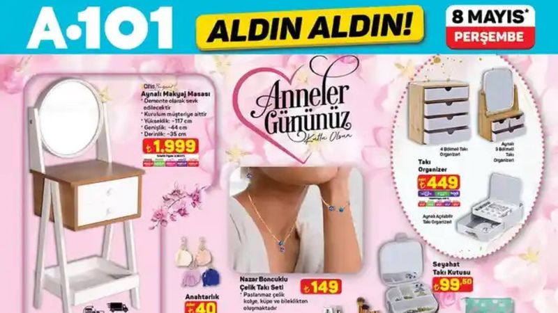 A101'de Anneler Günü 2025: Hediye şenliği! Çiçek, elektronik, mutfak, giyim, aksesuar...