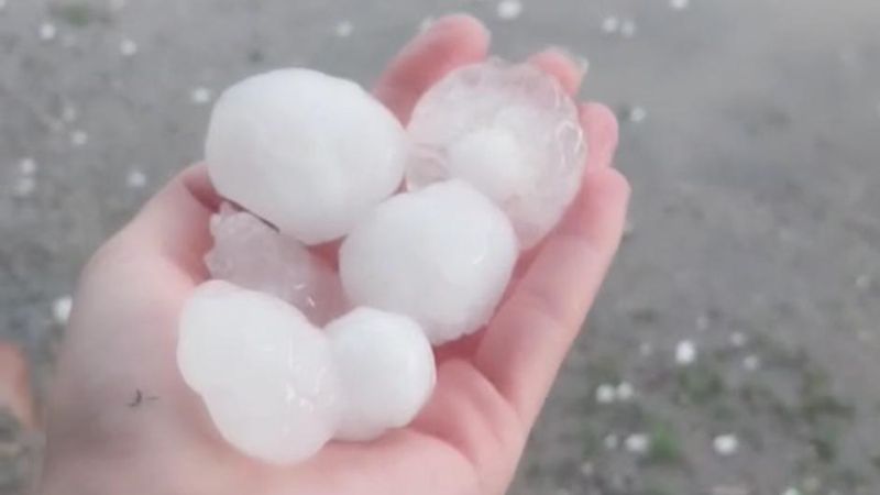 Adana'ya dolu yağdı