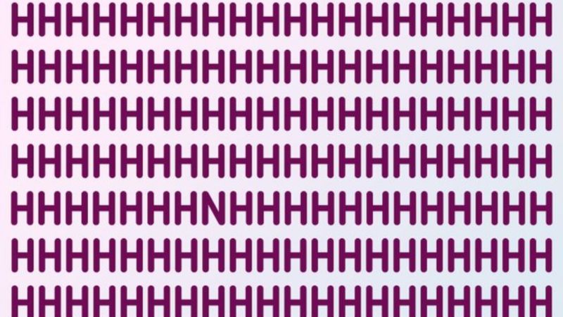 Görsel zeka testi: Farklı harfi 5 saniyede bulanlar üstün zekalı kabul ediliyor