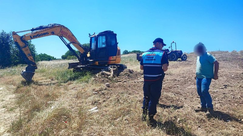 Aydın'da kaçak kazı yapanlara suçüstü