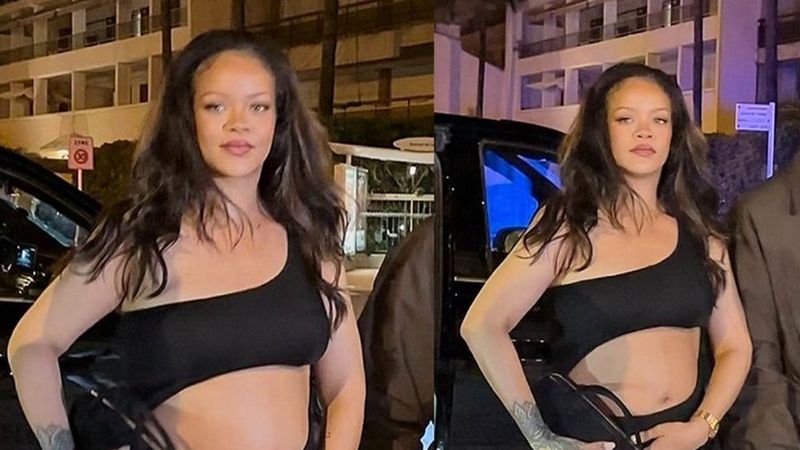 Rihanna ve ASAP Rocky Cannes'd aşk pozları! İddialı elbisesi dikkat çekti