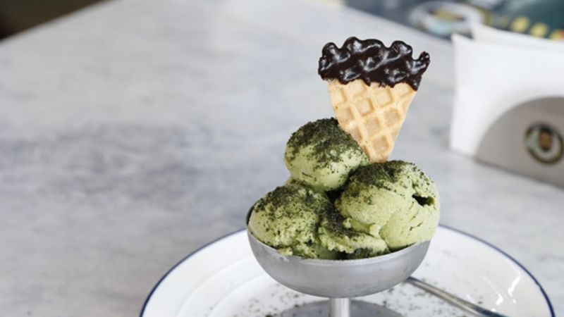 Samsun'da ısırgan otundan dondurma yapıldı