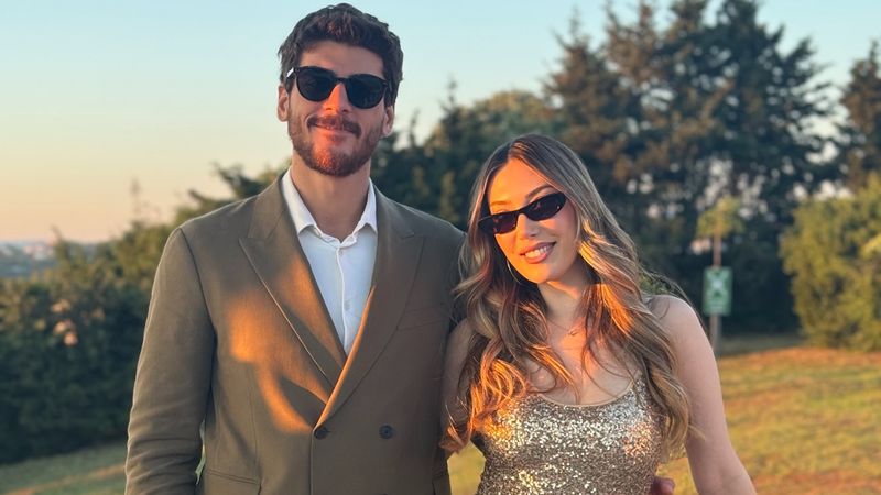 Yasmin Erbil, büyük aşkı Yiğit Poyraz'la düğüne gitti! Aşk pozlarına beğeni yağdı