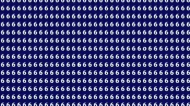 Gören dahi, göremeyen… Bir daha baksın! “6”ların arasında gizlenen “0” nerede?