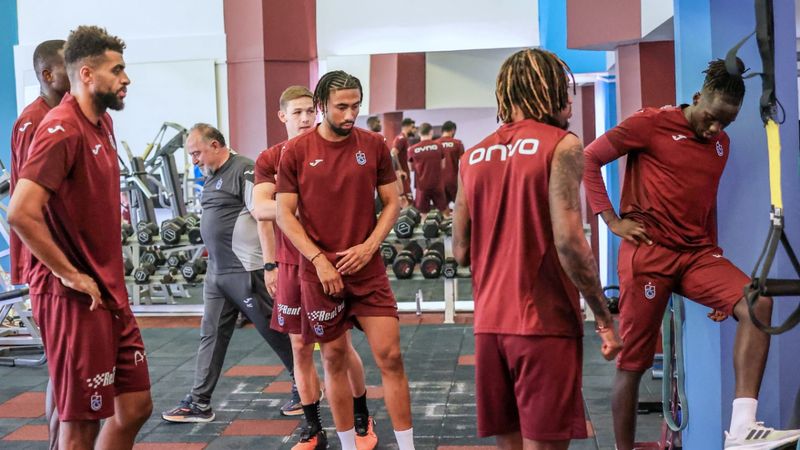 Trabzonspor'da günün ilk çalışması tamamlandı