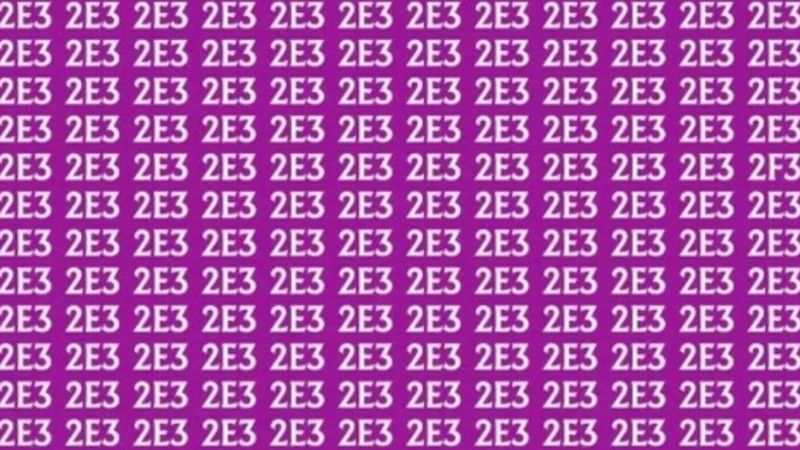 Sadece %1’i görebiliyor! Bu resimdeli gizli “2F3” nerede?