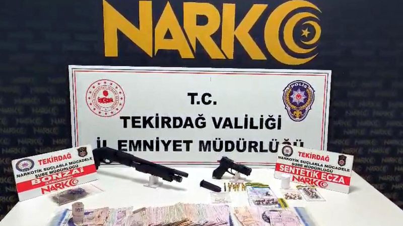 Tekirdağ'da uyuşturucu operasyonu