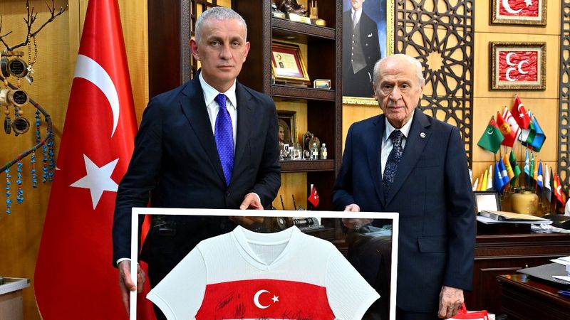 TFF Başkanı Hacıosmanoğlu'ndan Bahçeli'ye ziyaret