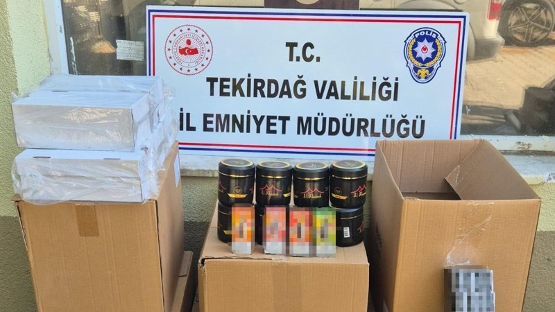 Tekirdağ'da kaçak sigara operasyonu