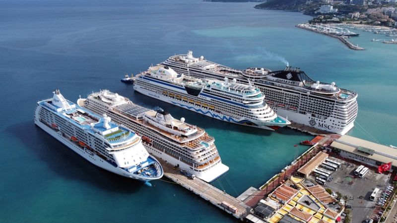 Türkiye limanlarına 6 ayda 490 kruvaziyer gemisi demir attı