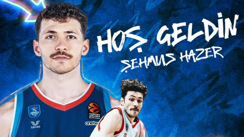 Anadolu Efes kadrosunu Şehmus Hazer'le güçlendirdi