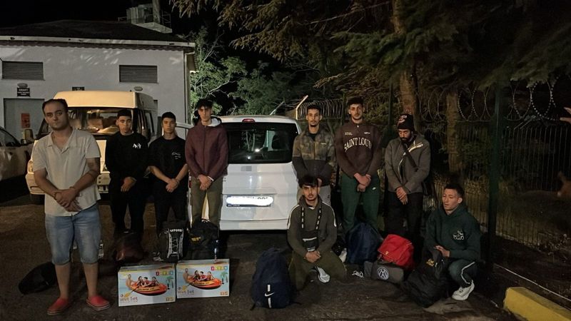 Tekirdağ'da kaçak göçle mücadele: 8 düzensiz göçmen ve 1 organizatör yakalandı