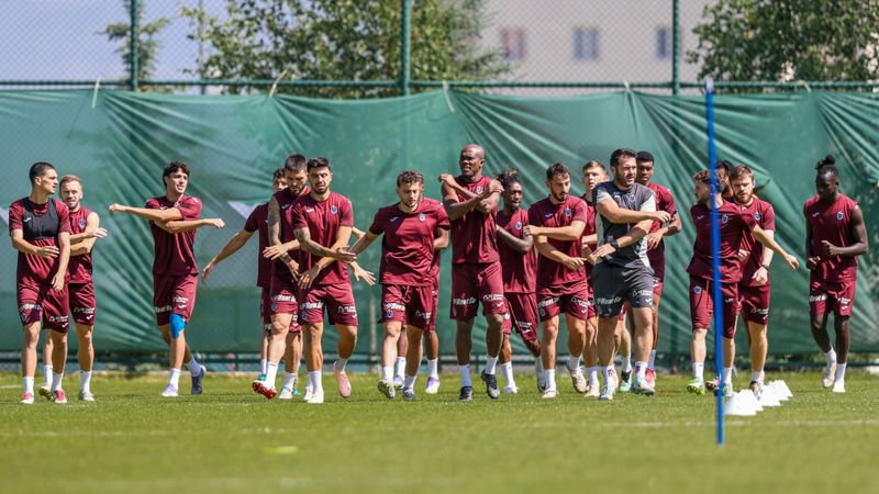 Trabzonspor'da sabah antrenmanı yapıldı
