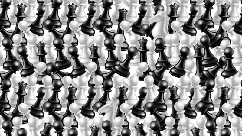 IQ testi: Satranç taşlarına bakın, gizli atları yakalayın...