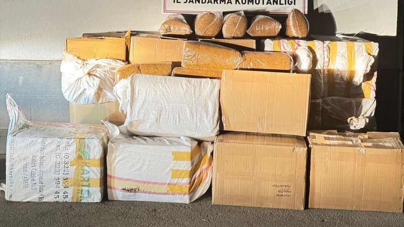 Kayseri'de yolcu otobüsünde 750 kilogram kaçak tütün bulundu