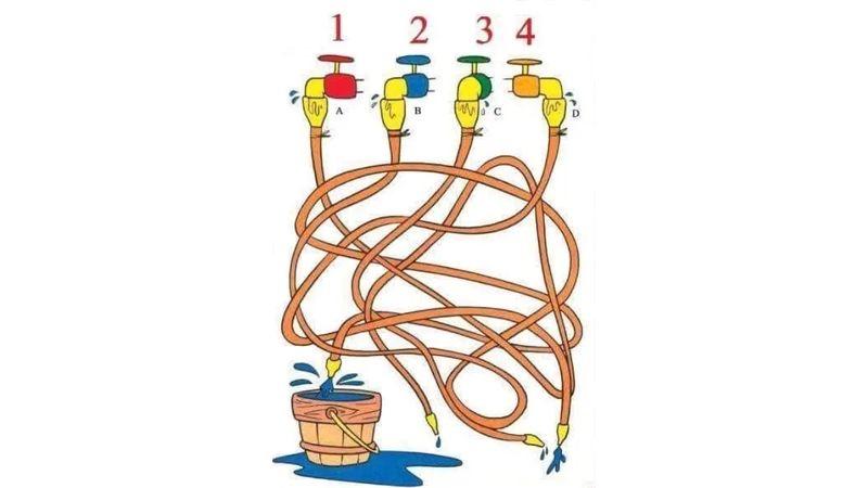 IQ testi: Hangi musluk kovayı dolduruyor? 10 saniyeniz var…