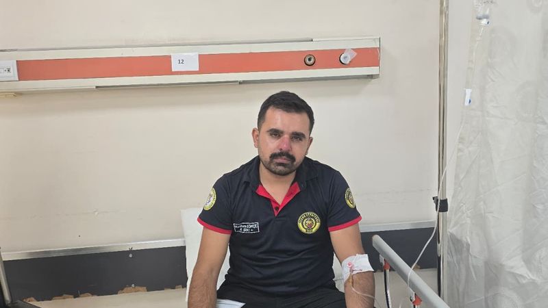 Şırnak'ta yangına giden itfaiye aracı kaza yaptı, yaralı halde müdahale sürdü