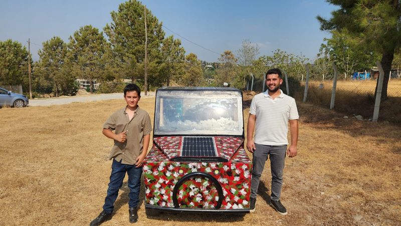 Osmaniyeli Barış, güneş enerjisi ile çalışan arazi aracı yaptı