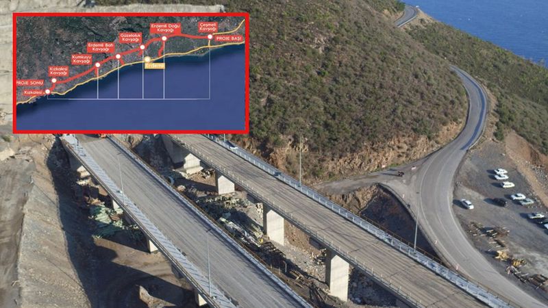 Çalışmalarda son aşamaya gelindi: 2 buçuk saatlik yol 18 dakikaya düşüyor