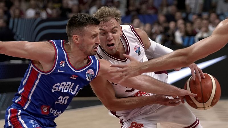 Sırbistan, Letonya'ya şans tanımadı