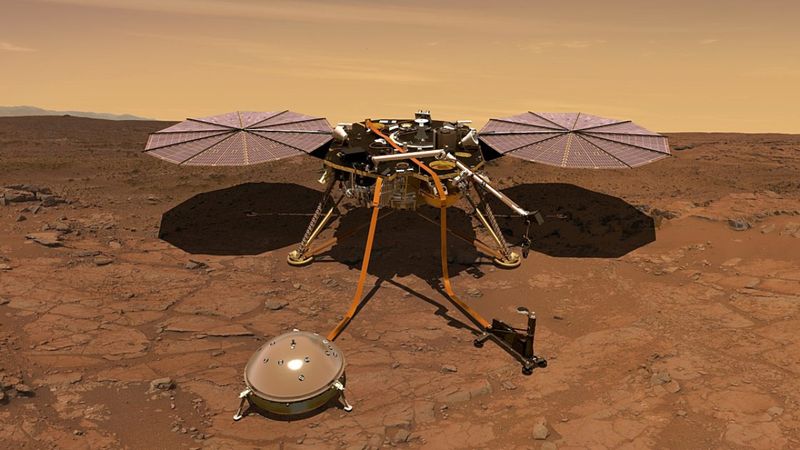 NASA'nın InSight aracı, Mars'ın merkezinde bir sürpriz keşfetti