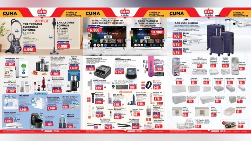 Dikiş, Overlok, mini dikiş el makinesi… BİM’de fırsat yağmuru başlıyor