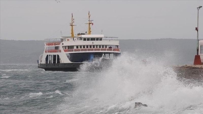Güney Marmara'da bazı feribot seferleri iptal edildi