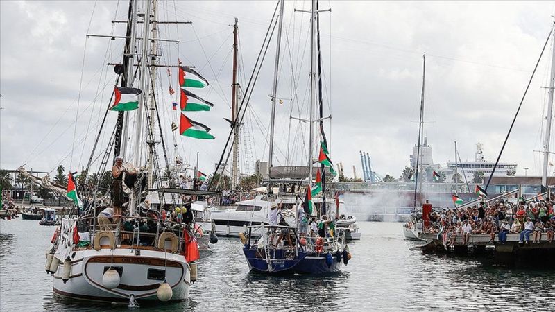 Küresel Sumud Filosu'nun Gazze'ye 3-4 gün içinde ulaşması planlanıyor